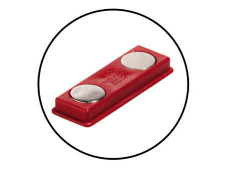 DURABLE Badge Click Fold, avec aimant, 90 x 54 mm, flexible
