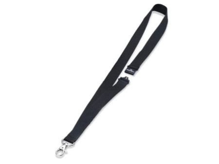 DURABLE Bande textile 20 ECO avec mousqueton, bambou, noir