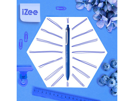 Pentel Stylo à bille rétractable iZee, bleu