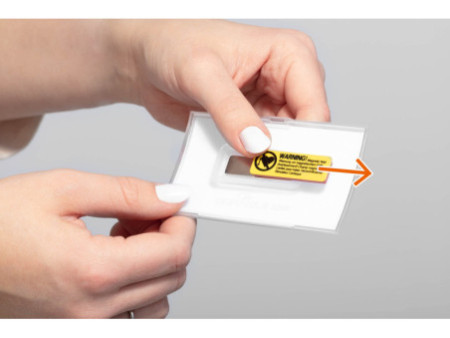 DURABLE Porte-badge Click Fold, 90 x 54 mm, anti-rotation