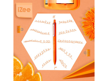Pentel Stylo à bille rétractable iZee, orange