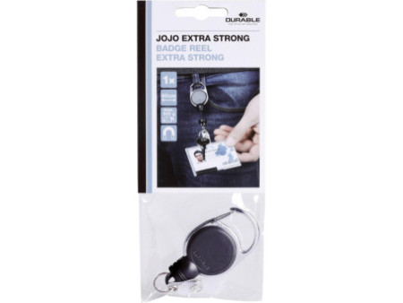 DURABLE Enrouleur 'EXTRA STRONG', pour porte-carte, noir