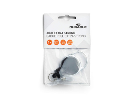 DURABLE Enrouleur 'EXTRA STRONG', pour porte-carte, noir
