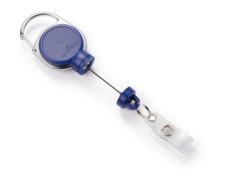 DURABLE Enrouleur 'EXTRA STRONG', pour porte-carte, bleu
