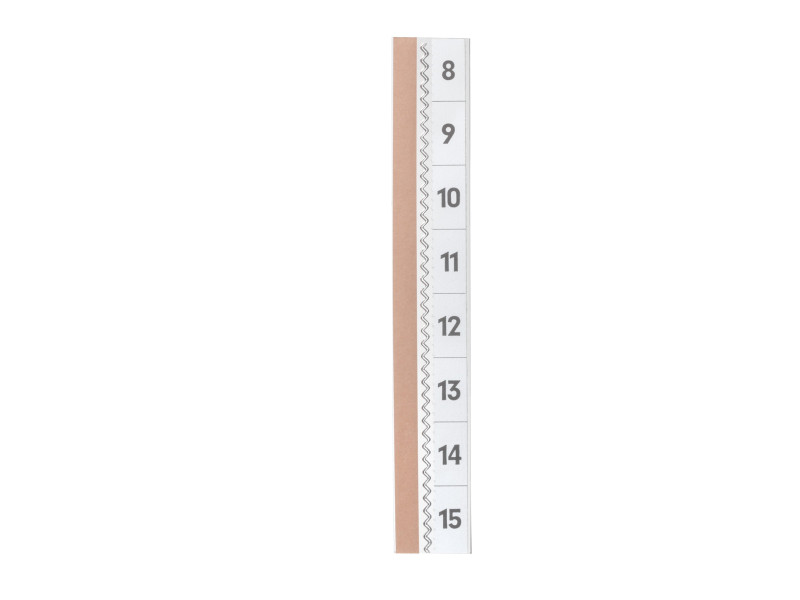 DURABLE Onglet autocollant TABFIX, 2 lignes, transparent