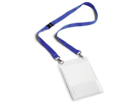 DURABLE Badge évènementiel, avec ruban en tissu, A6, noir