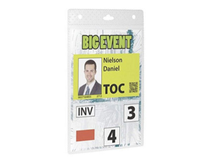 DURABLE Porte-badge évènementiel, A6, format portrait