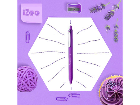 Pentel Stylo à bille rétractable iZee, violet