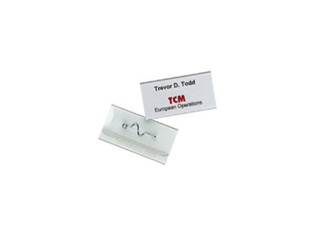 DURABLE Porte-badge avec épingle torsadée, 60 x 30 mm
