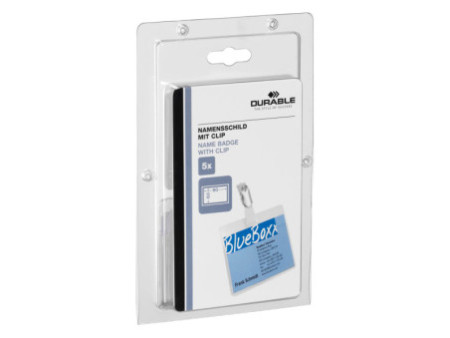 DURABLE Porte-badge, ouvert sur le haut, avec clip