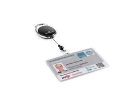 DURABLE Porte-badge avec enrouleur STYLE pour 1 badge