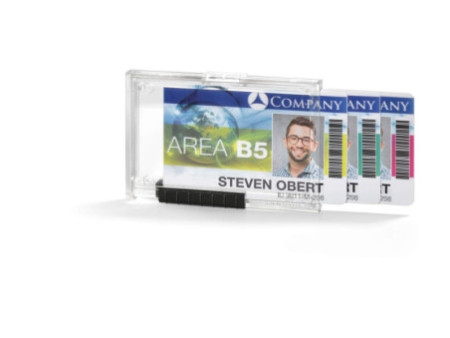 DURABLE Porte-badge PUSHBOX TRIO, transparent