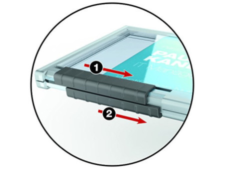 DURABLE Porte-badge PUSHBOX TRIO, transparent