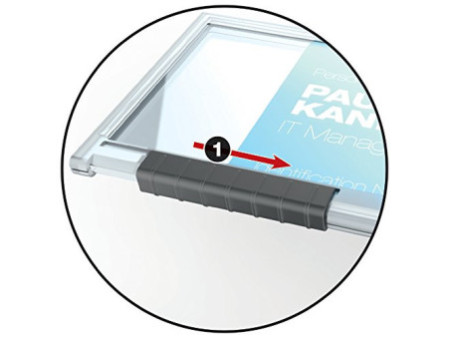 DURABLE Porte-badge PUSHBOX TRIO, transparent