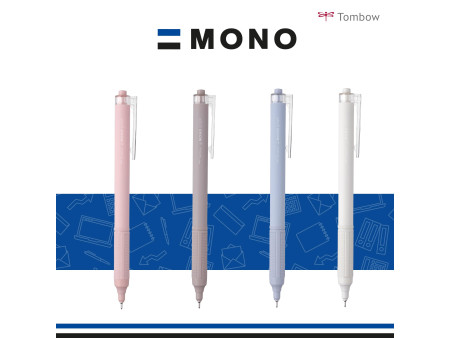 TOMBOW Stylo à bille rétractable 'MONO graph Lite', bleu