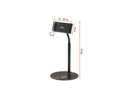 DURABLE Support de table pour tablette TWIST TABLE, noir