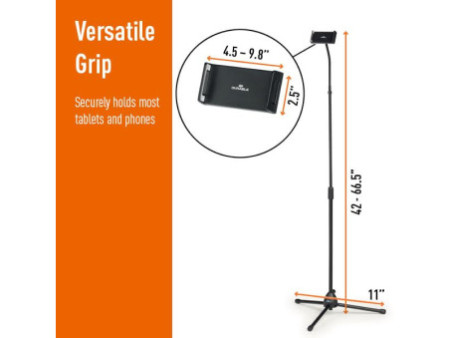DURABLE Support pour tablette sur pied TWIST FLOOR, noir