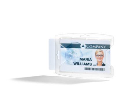 DURABLE Porte-badge 'reXycle', pour 2 badges, transparent