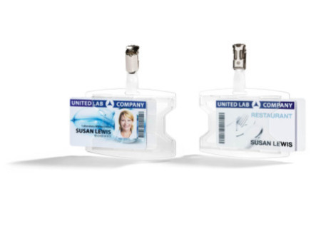 DURABLE Porte-badge 'reXycle', avec clip, pour 2 badges