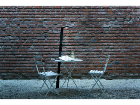 LUCTRA Lampadaire mobile rechargeable à LED FLEX, noir