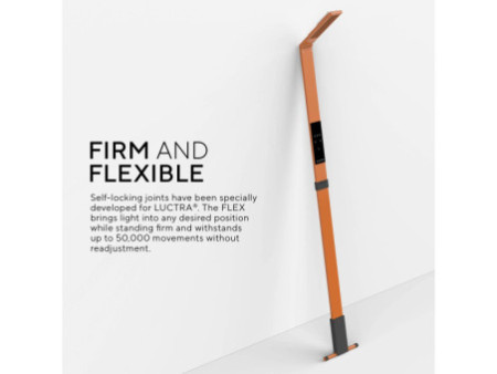 LUCTRA Lampadaire mobile rechargeable à LED FLEX, orange