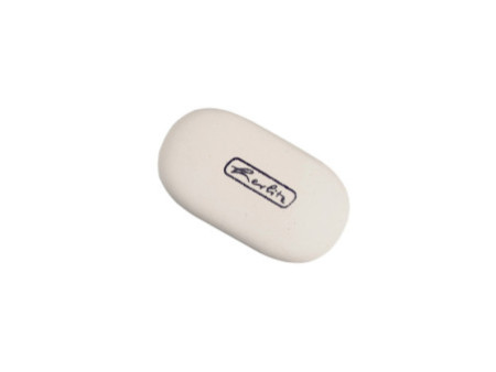 herlitz Gomme, ovale, en caoutchouc, blanc