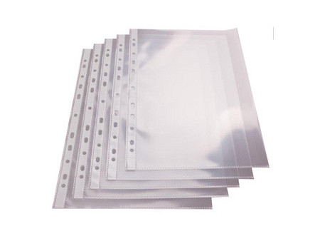 proOFFICE Pochette perforée, A4, PP, 70 microns, transparent