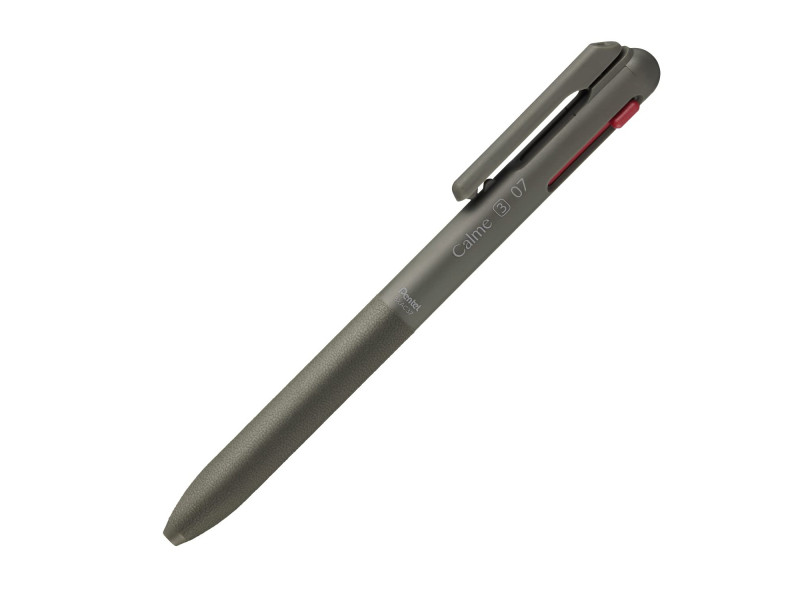 Pentel Stylo à bille rétractable multicolore Calme-3, kaki