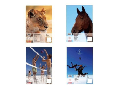 herlitz Bloc à dessin A3, 100 g/m2, 25 feuilles