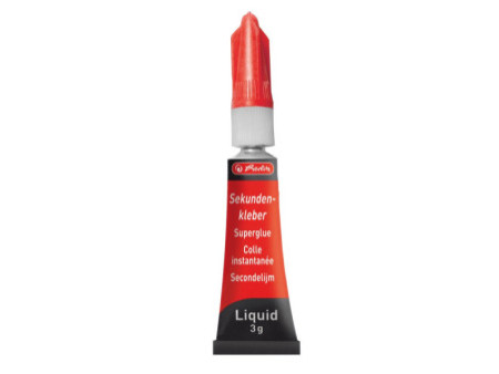 herlitz Colle instantanée, 3 g, dans un tube en métal