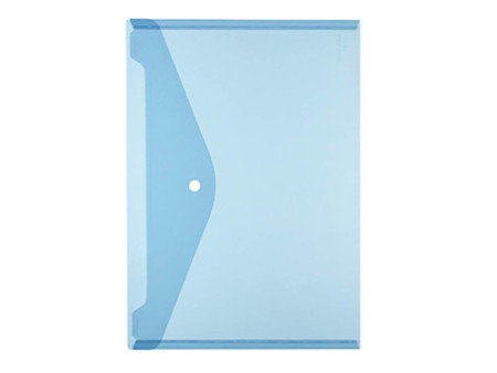 herlitz Pochette à documents, A4, PP, bleu / transparent