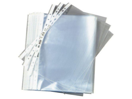 herlitz Pochette perforée, A4, grainé, 0,042 mm