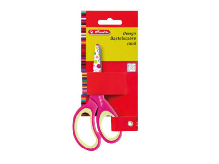 herlitz Ciseaux de bricolage Design, rond, longueur: 132 mm
