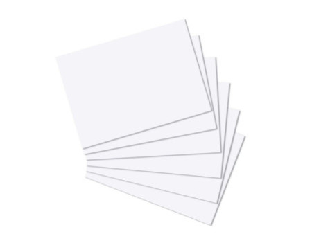 herlitz Fiches bistrol, A4, uni, blanc