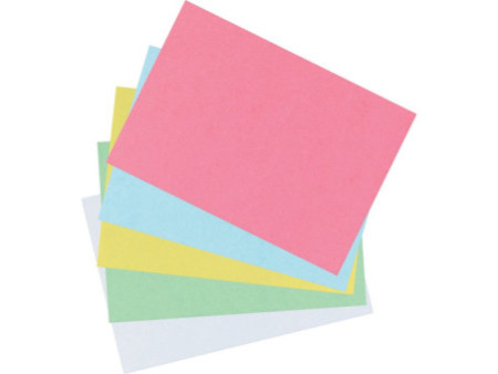 herlitz Fiches bistrol, A4, uni, blanc