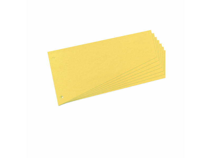 herlitz Intercalaires, trapézoidal, carte lustrée, jaune
