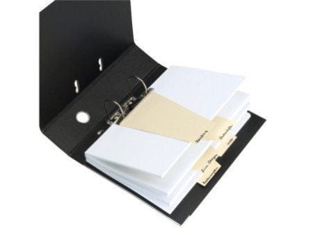 herlitz Intercalaires, trapézoidal, carte lustrée, jaune