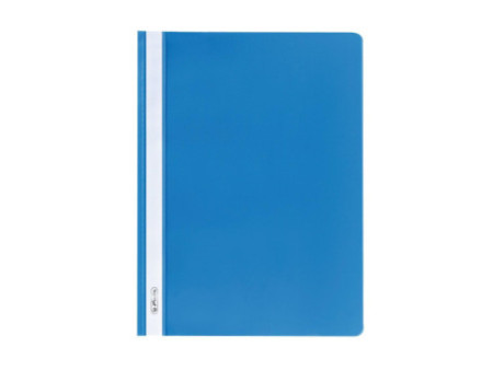 herlitz Chemise à lamelle, A4, en film PP, bleu clair