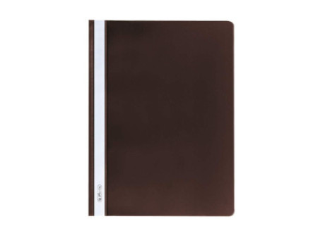 herlitz Chemise à lamelle, A4, en film PP, marron