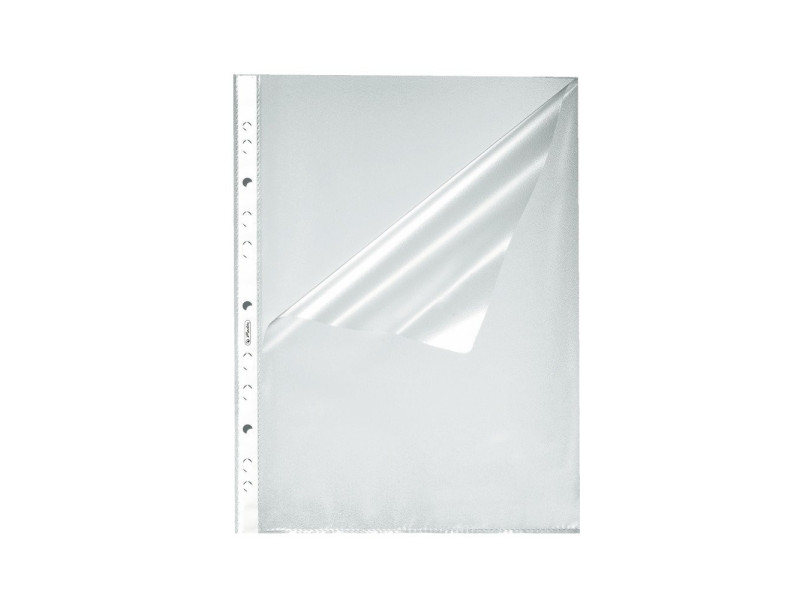 herlitz Pochette perforée, A4, grainé, 0,055 mm