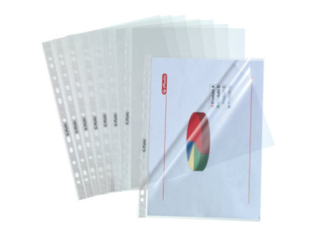 herlitz Pochette perforée, A4, grainé, 0,055 mm