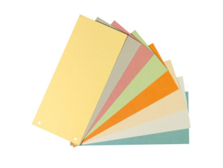 herlitz Intercalaires, pour format A4, carte lustrée, rose