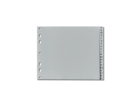 herlitz Intercalaires en plastique, A-Z, A4 mi-hauteur