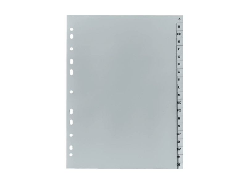 herlitz Intercalaires en plastique, A-Z, A4, 20 touches