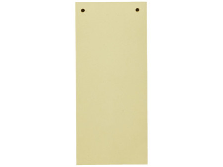 herlitz Intercalaires, pour format A4, carte lustrée, jaune