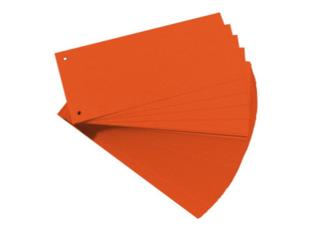 herlitz Intercalaires, pour format A4, carte lustrée, orange