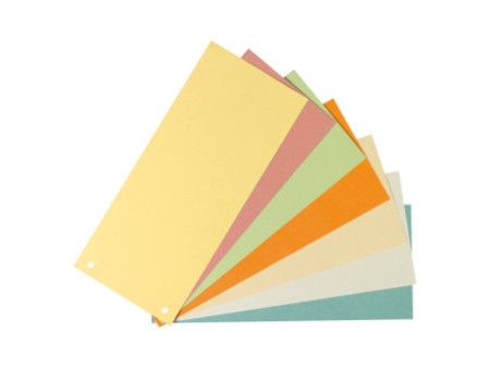 herlitz Intercalaires, pour format A4, carte lustrée, orange