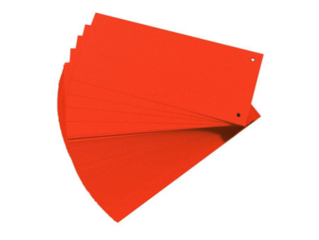 herlitz Intercalaires, pour format A4, carte lustrée, orange