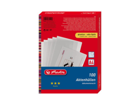 herlitz Pochette coin, A4, PP, 0,11 mm, transparent