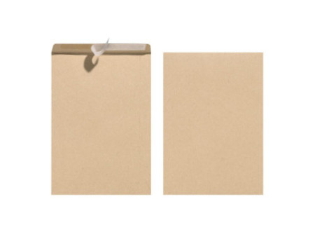 herlitz Enveloppe d'expédition, C5, sans fenêtre, marron